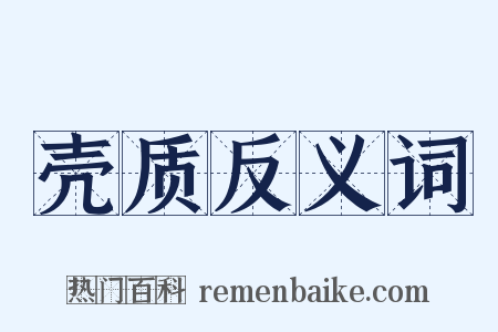 壳质反义词是什么意思的图片